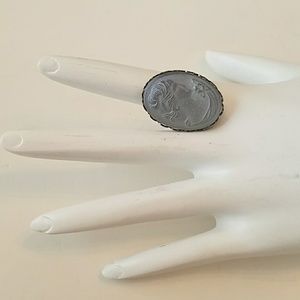 GASOLINE GLAMOUR blue cameo ring